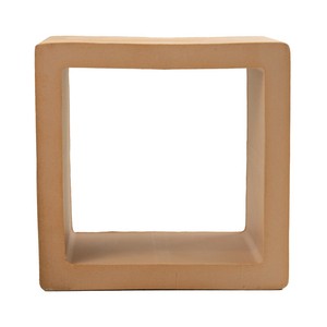 Pannello Decorativo in Terracotta Karnak 15 X 15 X 10 Cm, Finitura Naturale con Bordi Irregolari - Product Image 4