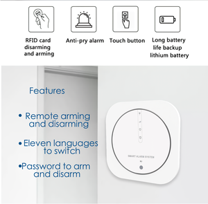 Nuevo Sistema de Alarma Inteligente Tuya <span class=keywords><strong>2026</strong></span> con WiFi 4G, Ethernet RJ45, Kit de Seguridad Inalámbrico para el Hogar, Alarma Antirrobo con Control Remoto por Aplicación RFID - Product Image 2