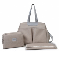Sac à langer en tissu Oxford grande capacité multi-poches, sac de maman, sac de bébé avec matelas à langer pour nouveau-né, voyage en plein air