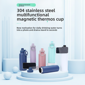 Flacons à vide isolés à double paroi de 18oz et 32oz, coffre-fort magnétique et support pour téléphone en acier inoxydable avec logo personnalisé - Product Image 1