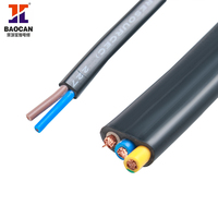 12/2 10/2 W/G wasserdichtes flexibles PVC-Silikon-Flach-Tauchpumpen kabel Gummi-Stromkabel