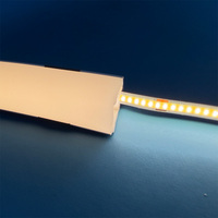 Diffuseur triangulaire en silicone givré pour bande LED flexible, utilisation intérieure et extérieure