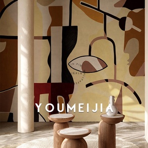 Papier peint <span class=keywords><strong>mural</strong></span> de télévision d'art abstrait moderne peler et coller le papier peint <span class=keywords><strong>mural</strong></span> - Product Image 3