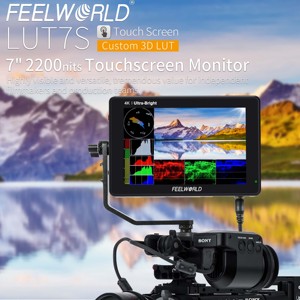 Feelworld lut7s 7 "2200nits DSLR Máy ảnh màn hình với 3D LUT màn hình cảm ứng 4K HDMI/3G-SDI đầu ra Đầu vào nhà máy trực tiếp đặt hàng số lượng lớn - Product Image 2