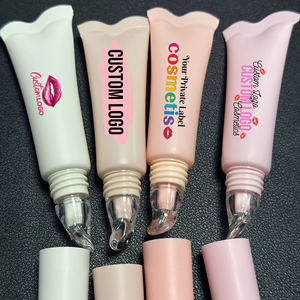 Tubi Spremibili in Silicone per Balsamo Labbra Vuoti Imballaggio in Plastica Morbida Logo Personalizzato Olio per Labbra Lucidalabbra Tubetto per Lip Gloss con Applicatore in Plastica - Product Image 1