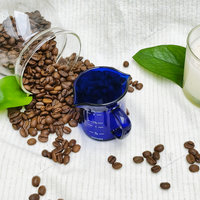 Excellent rapport qualité-prix – Outils à café et thé modernes QIAOXING en verre borosilicate écologique, résistant à la chaleur, 70 ml, double bec verseur, gris, en stock