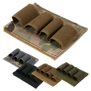 Tactical 12 Gauge 4 Rounds Ammo Carrier Pouches Holder Shell cartucce Bag