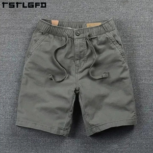 Pantaloncini da Uomo con Elastico in Vita, <span class=keywords><strong>Bermuda</strong></span> alla Moda, Pantaloncini Cargo a Metà Coscia - Product Image 4