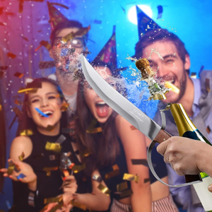 Couteau de sécurité en acier inoxydable à lame à pointe tombante, ouvre-bouteille de <span class=keywords><strong>vin</strong></span>, design luxueux, robuste, cadeau promotionnel, fêtes, bois - Product Image 2