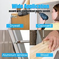 Usine directe M6 M5 M4 M3 ensemble de vis autotaraudeuses en acier inoxydable Kit de combinaison de vis en bois métrique à tête plate