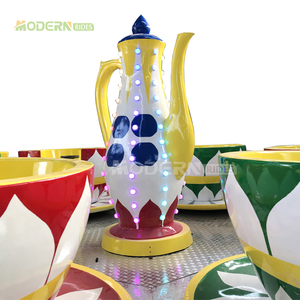 Atracciones de Alta Calidad para Niños, de Fibra de Vidrio, para Parques Temáticos, Interiores y Exteriores, Juegos Mecánicos, Carrusel de Tazas Giratorias, 12 Meses - Product Image 3
