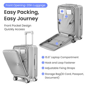 Ready Stock in USA Free Shipping Luggage Sets 3 Piece(20/24/28), Expandable Carry On Luggage Support <b>Dropshipping</b> - Product Image 5
