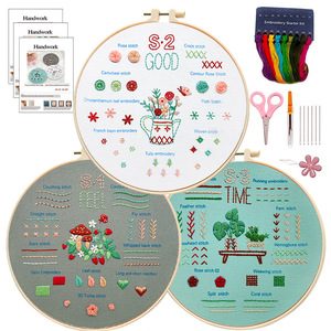 Embroidery Crafts Diy Material Package Cross Stitch Designs Ornament Kit Handmade Needlework Set Cotton Printed for Adults