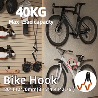 Accessoires très demandés, vente en gros d'usine, crochets robustes pour outils de garage, fixation murale, revêtement antidérapant, support de rangement