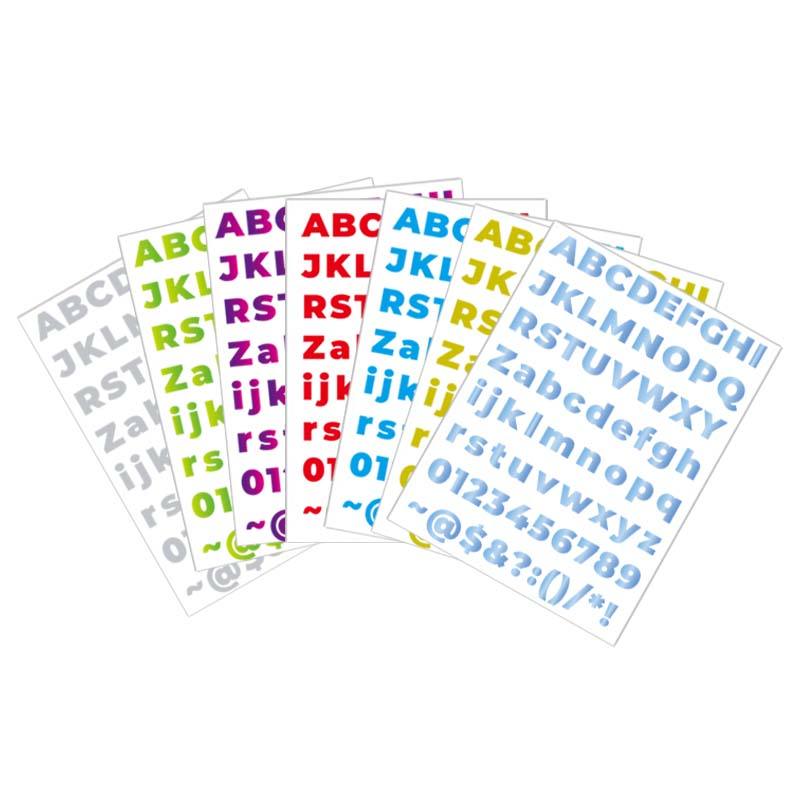 Autocollant d'alphabet d'hologramme personnalisé