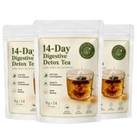 Thé détoxifiant pour nettoyer les intestins pendant 14 jours, thé noir Fuzhuan probiotique naturel pour soutenir la digestion, la santé intestinale et la perte de poids