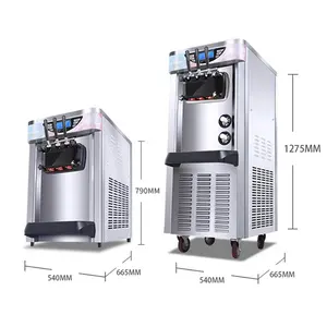 Air Pump softy ice cream machine with softserve