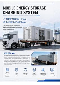 Ultra Long Cycle Life 1254kWh <b>Mobile</b> <b>Battery</b> Energy Storage System 314Ah LFP Liquid Cooled BESS 480kW EV Charger - Product Image 2