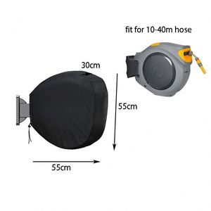 Enrouleur de tuyau d'arrosage mural rétractable 420D argenté, longueur 20m, étanche, résistant aux UV, norme ANSI, diamètre 1,5m - Product Image 3