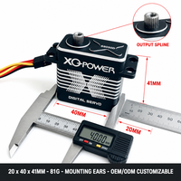 Servomoteur Metal Gear XQ-S8050D 54KG en acier inoxydable et aluminium, sans noyau, étanche, couple élevé, pour voiture et camion RC tout-terrain à l'échelle 1/5, OEM ODM
