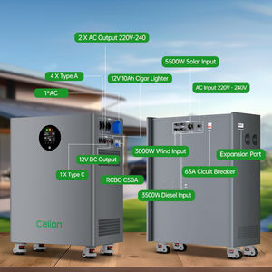 Calion OmniPower X12 16/32 6000+ Ciclos Batería Inversora LiFePo4 para Sistema Solar 16KWh/32KWh 51.2V 314Ah Onda Sinusoidal Pura Todo en Uno - Product Image 5