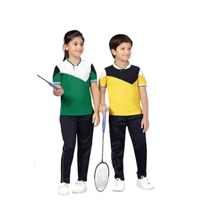 Latest Design Sports Wear T shirts For Kids Unisex T shirt Design Girls Wear Top For Sports Uniform Dress