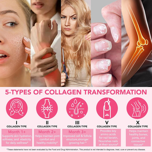 Complément beauté OEM/ODM à la biotine favorisant la santé normale des cheveux et des ongles, lisse et raffermit la peau, poudre de peptides multi-collagène. - Product Image 2