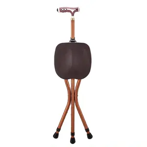 Men's And Women's Walking Cane Seat Soft Cane Seat Suitable For The Elderly Crutch Seat Adjustable Folding Cane Chair