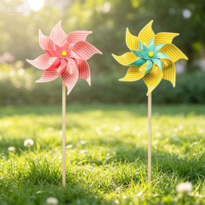 Molinillo <span class=keywords><strong>de</strong></span> Jardín Color Macaron |   Pequeño Molinillo <span class=keywords><strong>de</strong></span> Viento <span class=keywords><strong>de</strong></span> Colores Pastel para Bodas y Fiestas |   Decoración Impermeable para Jardín y Artículos para Fiestas al Aire Libre - Product Image 3