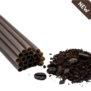 Pajitas Biodegradables Desechables de Fibra de Café, Grado Alimenticio, Envueltas Individualmente, 200mm, para Cafeterías, Té con Leche y Uso Doméstico - Product Image 4