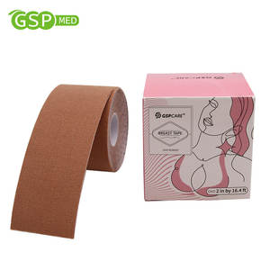 5cm * 5m Henkel <span class=keywords><strong>colle</strong></span> Boob bande pour femmes <span class=keywords><strong>noir</strong></span> brun peau adhésif poitrine ascenseur bande avec mamelon couverture coton respirant Boob bande - Product Image 5