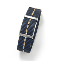 Bracelet de montre en nylon tissé souple et respirant de 20/22 mm avec boucle ardillon intégrée pour Seiko Heritage