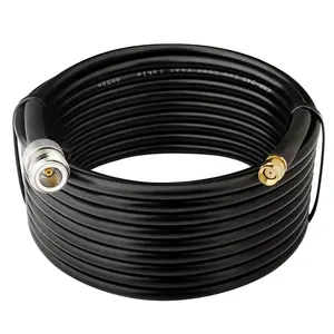 Coaxial 50 Ohm Cable Lmr400 Rf Coaxial Cable N Female To Rp Sma Male