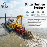 Drague à aspiration robuste avec équipement hydraulique de dragage 3000m³/h pour l'extraction de sable de rivière et les projets de construction de voies navigables