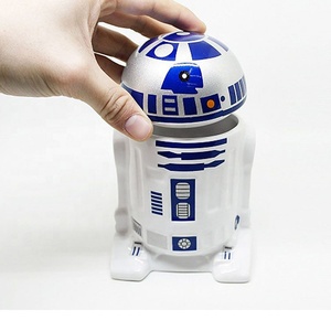 Tazas de café de cerámica r2d2 con logotipo personalizado 3d para regalos - Product Image 3
