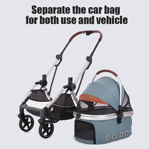 <strong>Pet</strong> Stroller Lightweight Foldable Compact <strong>Jogger</strong> All Terrain Travel <strong>Pet</strong> Gear Puppy Kitty Stroller for Medium Small <strong>Dogs</strong> and Cats - Product Image 6