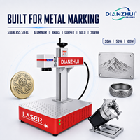 Machine de marquage laser à fibre de bureau 30W 50W 100W, graveur CNC pour tous les métaux : acier inoxydable, aluminium, laiton, cuivre, or, argent