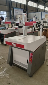 Machine de marquage laser de Type table 30w 50w pour brûlure lumineuse en acier inoxydable 300*300mm SG7110 tête Galvo Double point rouge EZCAD - Product Image 4