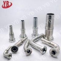 Raccords hydrauliques à sertir haute pression en acier au carbone forgé, les plus vendus, nouveaux modèles JIC/BSP/BSPT/NPT/Métrique/ORFS/SAE, pour flexibles