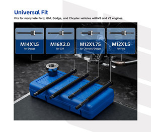 Hài hòa cân bằng cài đặt thiết lập, 5PC dài đạt quây ròng rọc underdrive ròng rọc Damper công cụ cài đặt Kit với 4 Adapter - Product Image 2