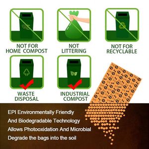 Custom Label Biodegradable <b>Compostable</b> Dog Poop Bag HDPE+EPI Pet Waste Disposal Bag - Product Image 6