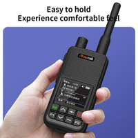 Maycall 4G POC Walkie Talkie de Dos Vías con Bocina Potente, Alcance de 5000 km, Compatible con Llamadas Individuales, Intercomunicador Inalámbrico, Versión Asiática, Tarjeta SIM, IPX4