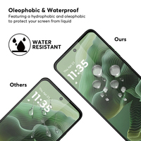 Protection d'écran de téléphone portable 2.5D Couverture complète Impression soyeuse Verre trempé pour Moto G67 Power Protection d'écran