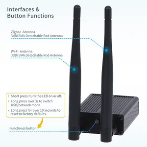 <span class=keywords><strong>Passerelle</strong></span> Ethernet PoE <span class=keywords><strong>Zigbee</strong></span> 3.0, design en barre, coordonnateur USB <span class=keywords><strong>Zigbee</strong></span> compatible <span class=keywords><strong>Home</strong></span> <span class=keywords><strong>Assistant</strong></span>, Zigbee2MQTT, Tuya Smart <span class=keywords><strong>Home</strong></span> Hub - Product Image 3