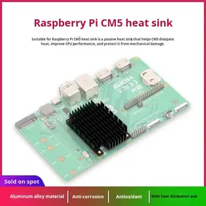 Пассивный радиатор из алюминиевого сплава для Raspberry <span class=keywords><strong>Pi</strong></span> CM5 с термопастой, антикоррозийный и антиокислительный, для Compute Module 5 - Product Image 2