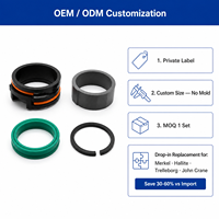 Kit de joints combinés PTFE Stepseal Glyd Ring Wiper pour joint de cylindre hydraulique à faible friction, de remplacement, qualité supérieure
