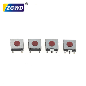 6.2*6.2mm bề mặt gắn kết Tactile Microswitch nút 5-Pin loạt màu đỏ dọc <span class=keywords><strong>micro</strong></span>-phong trào Microswitch nút công tắc - Product Image 4