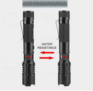 Đi Bộ Đường Dài Cắm Trại Đa Chức Năng 18650 Pin USB Có Thể Sạc Lại <span class=keywords><strong>LED</strong></span> Đèn Pin Với Ngân Hàng Điện Chiến Thuật <span class=keywords><strong>LED</strong></span> Đèn Pin <span class=keywords><strong>Torch</strong></span> Ánh Sáng - Product Image 6