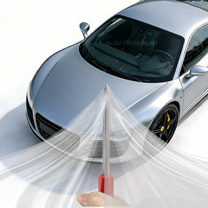 Ajustement flexible résistant aux chocs de transparence élevée de <span class=keywords><strong>film</strong></span> de protection de peinture de PPF TPU démontable aucune durée de vie de résidu longue - Product Image 1