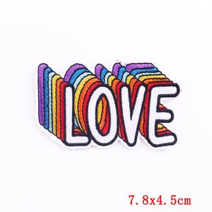 Patch brodé LGBT personnalisé, patchs thermocollants pour vêtements, patchs arc-en-ciel de haute qualité pour vêtements, chapeaux, décoration DIY - Product Image 6